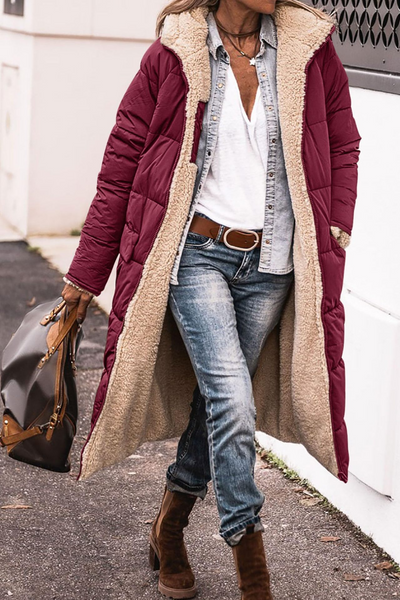 Katri | Luxe Käännettävä Sherpa Takki