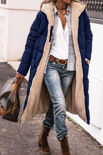 Katri | Luxe Käännettävä Sherpa Takki