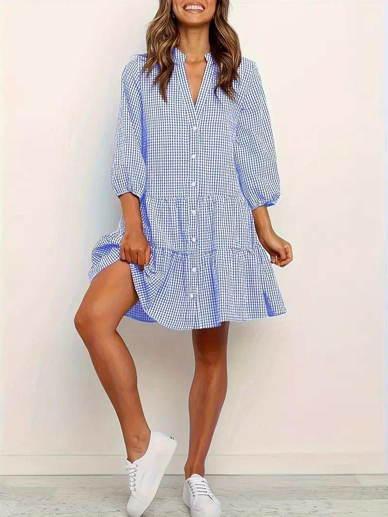 Adriana | Gingham Unelma Mekko