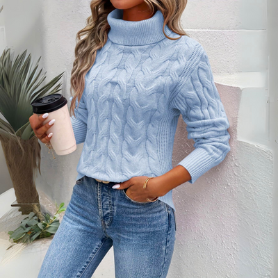 Bea | Lämmin neulottu turtleneck