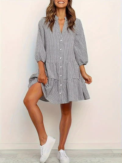 Adriana | Gingham Unelma Mekko