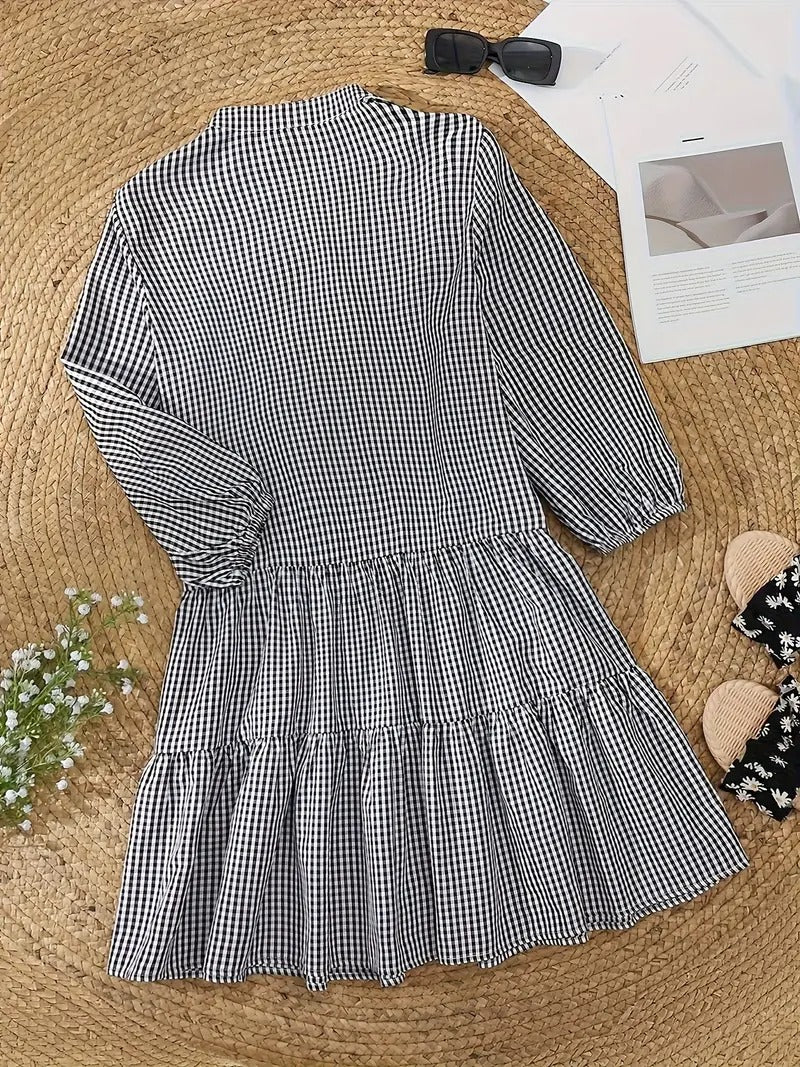 Adriana | Gingham Unelma Mekko