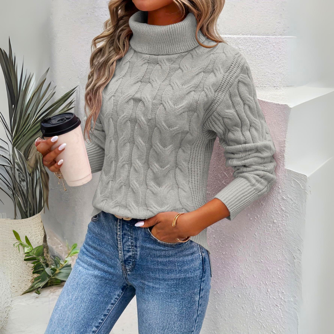 Bea | Lämmin neulottu turtleneck