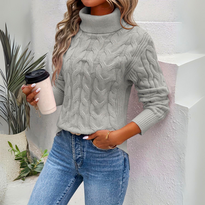 Bea | Lämmin neulottu turtleneck
