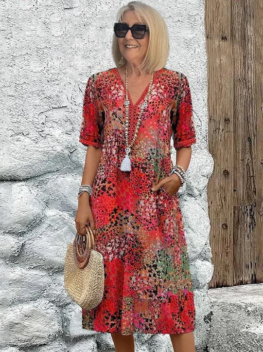 Christine | Elävä Mid-Length Mekko