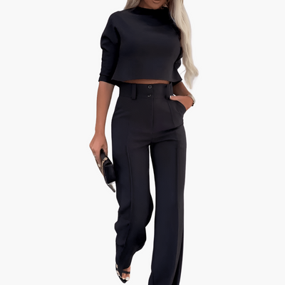 Tyyne | Naisten tyylikäs crop top -setti