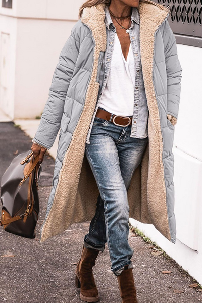Katri | Luxe Käännettävä Sherpa Takki