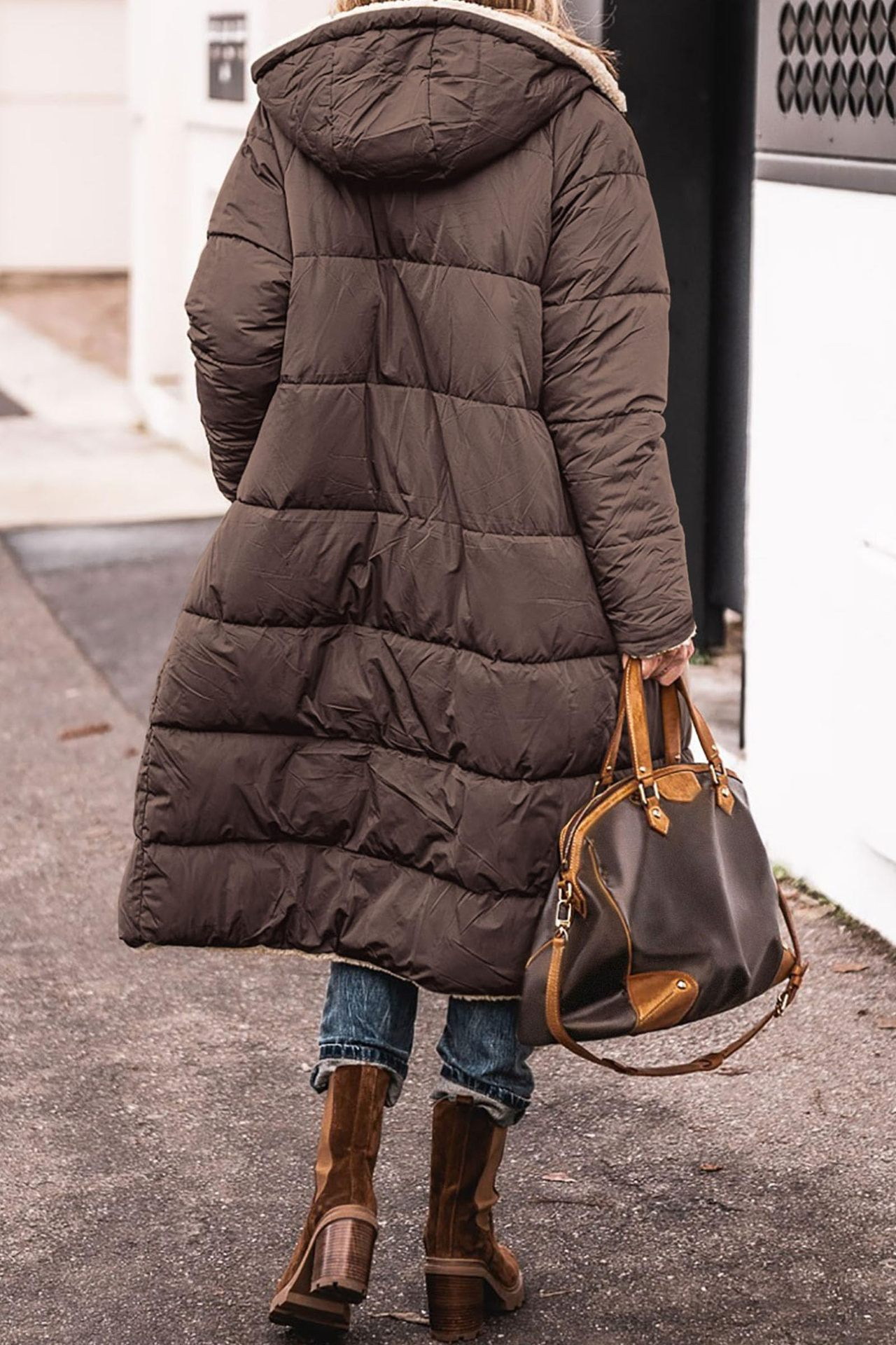 Katri | Luxe Käännettävä Sherpa Takki