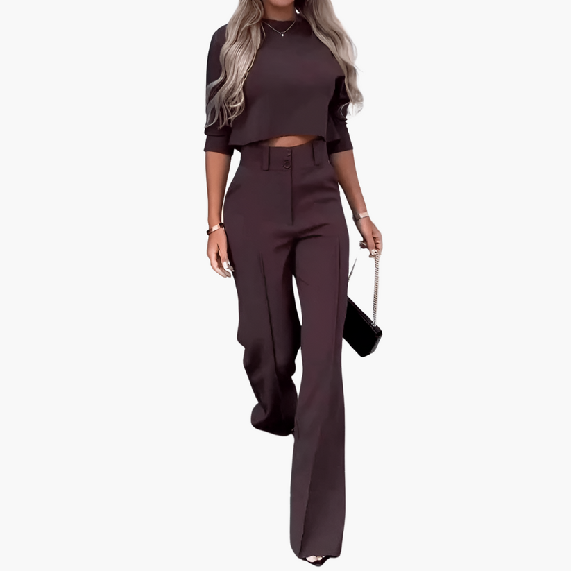 Tyyne | Naisten tyylikäs crop top -setti