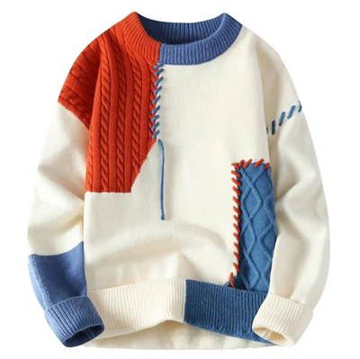 Gary | Stylish Patchwork Sweater