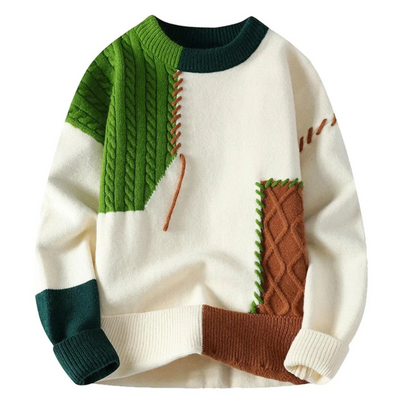Gary | Stylish Patchwork Sweater