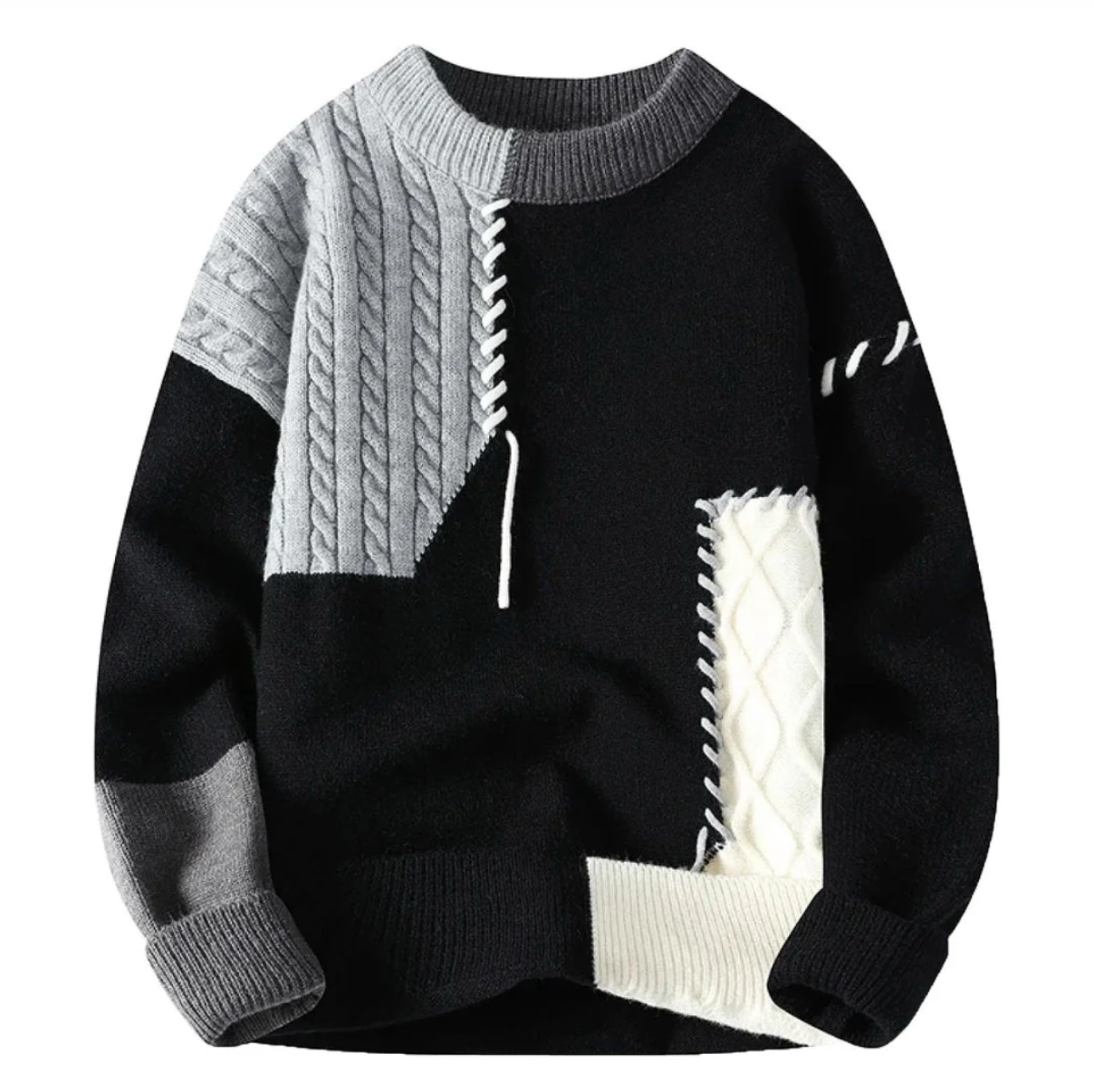 Gary | Stylish Patchwork Sweater