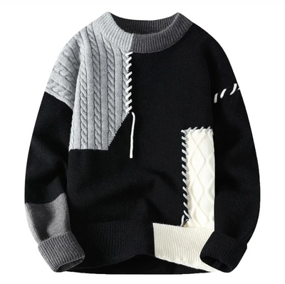 Gary | Stylish Patchwork Sweater
