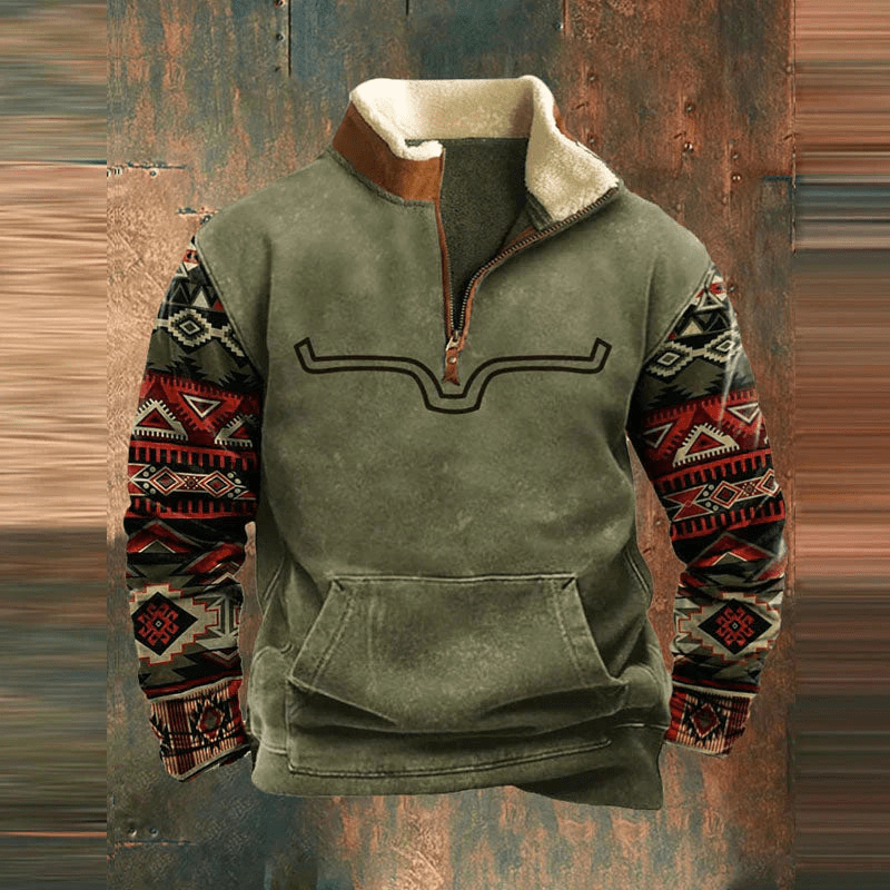 Noel | Graphic Zip-Up Sweatshirt for Men