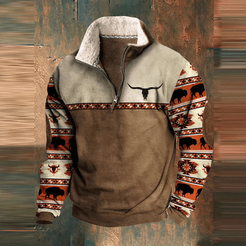 Noel | Graphic Zip-Up Sweatshirt for Men