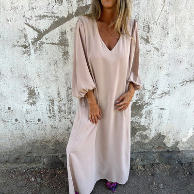 Piia | Pitkä Boho Mekko Taskuilla
